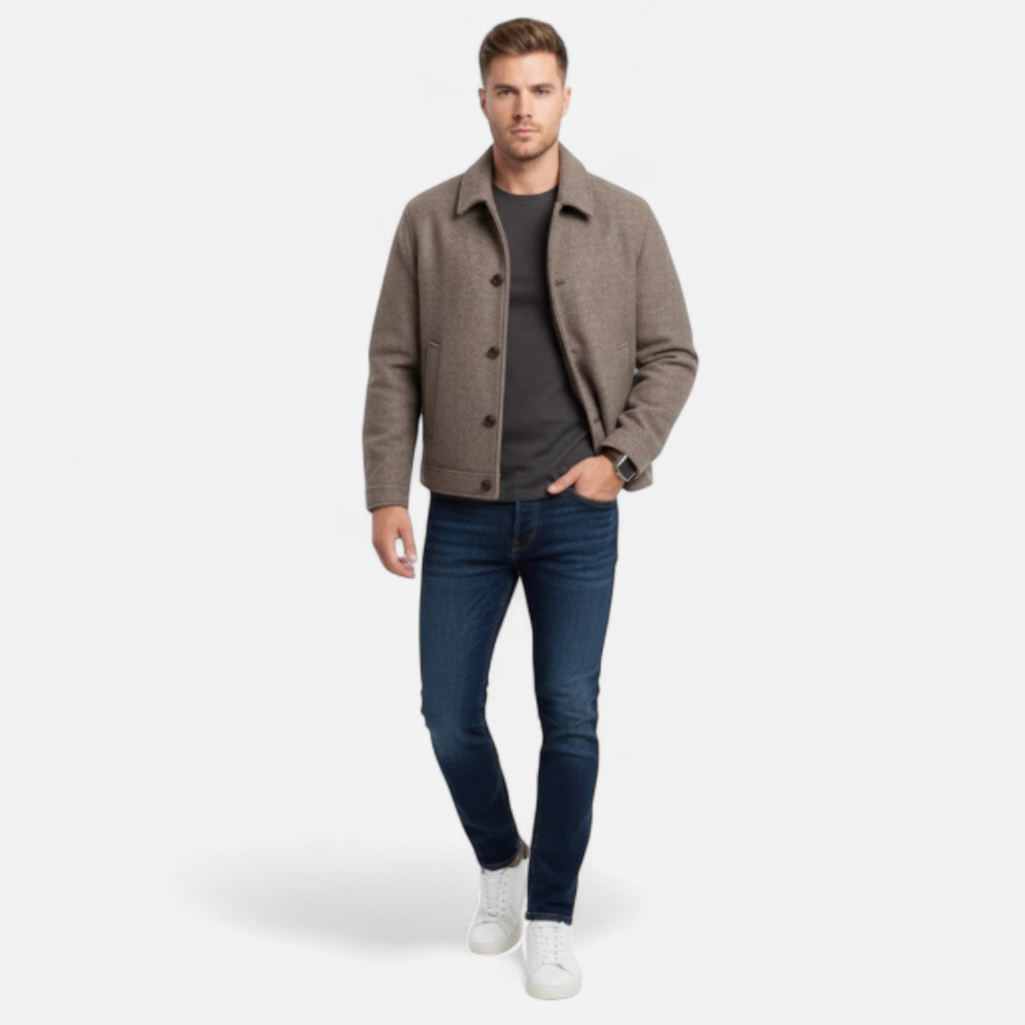 Montenza | Men’s Wool Blazer Coat – Heritage Lapel