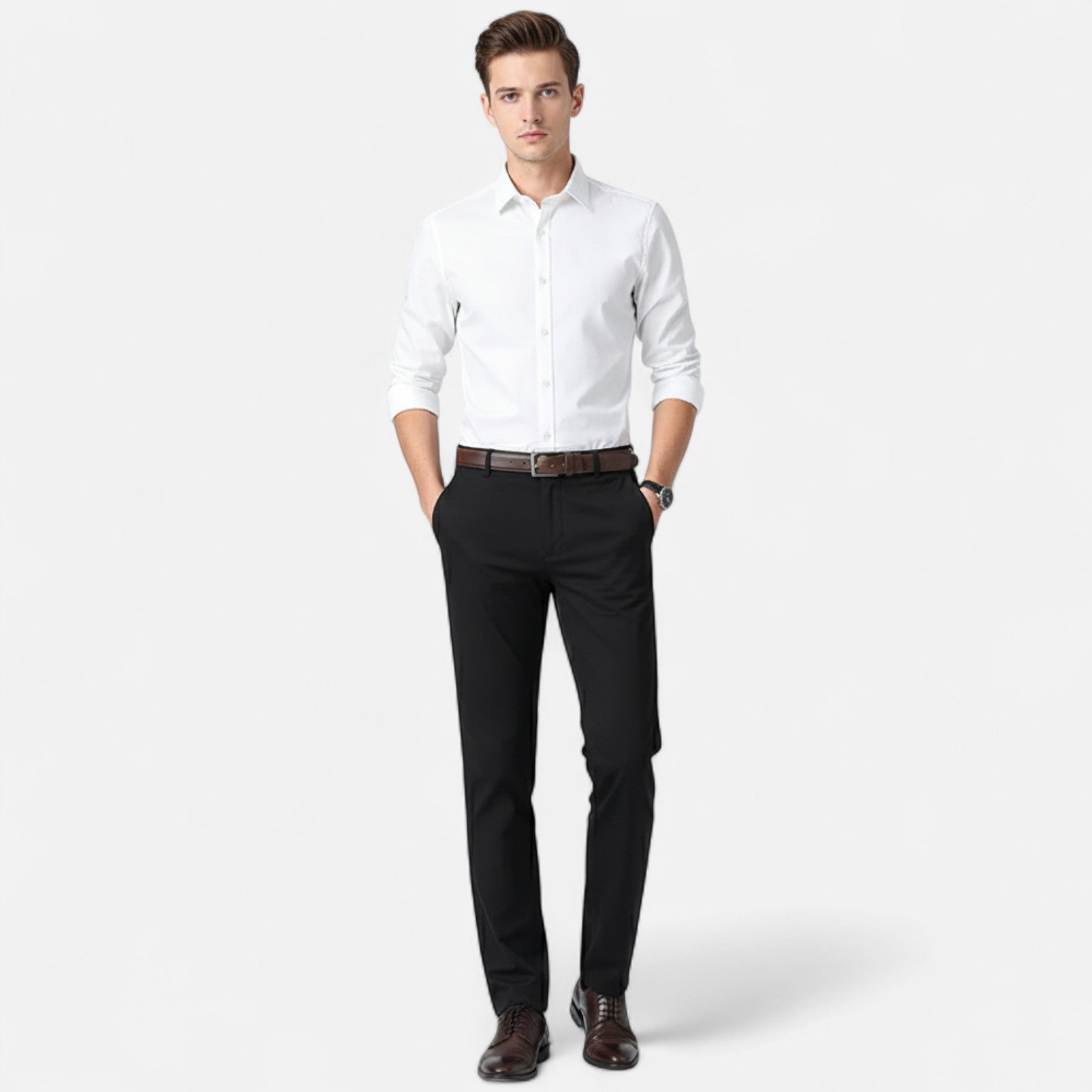 Montenza | Men’s Cotton Trousers – Effortless Tailored Ease