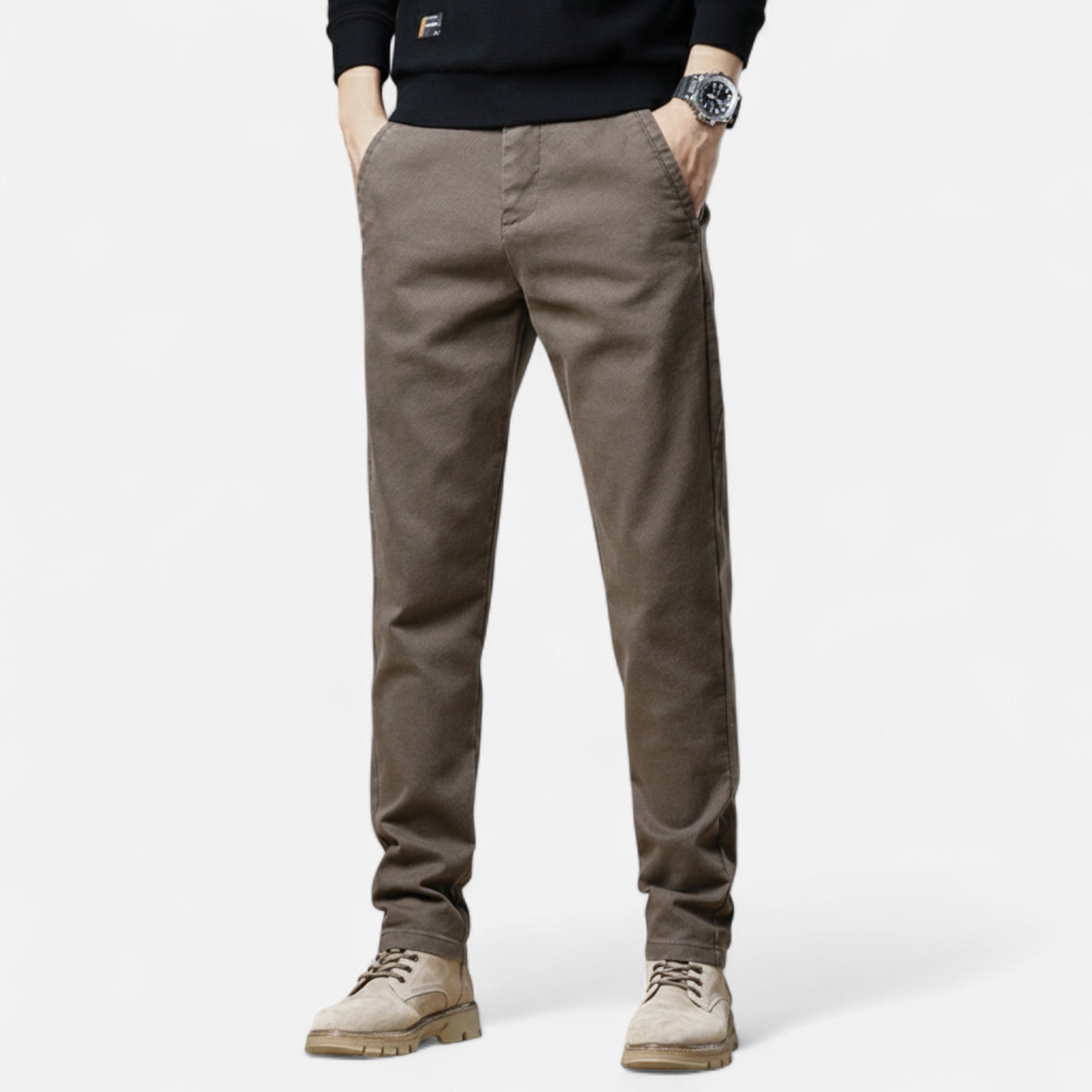 Montenza | Men’s Slim Fit Trousers – Milano Tailored Essence