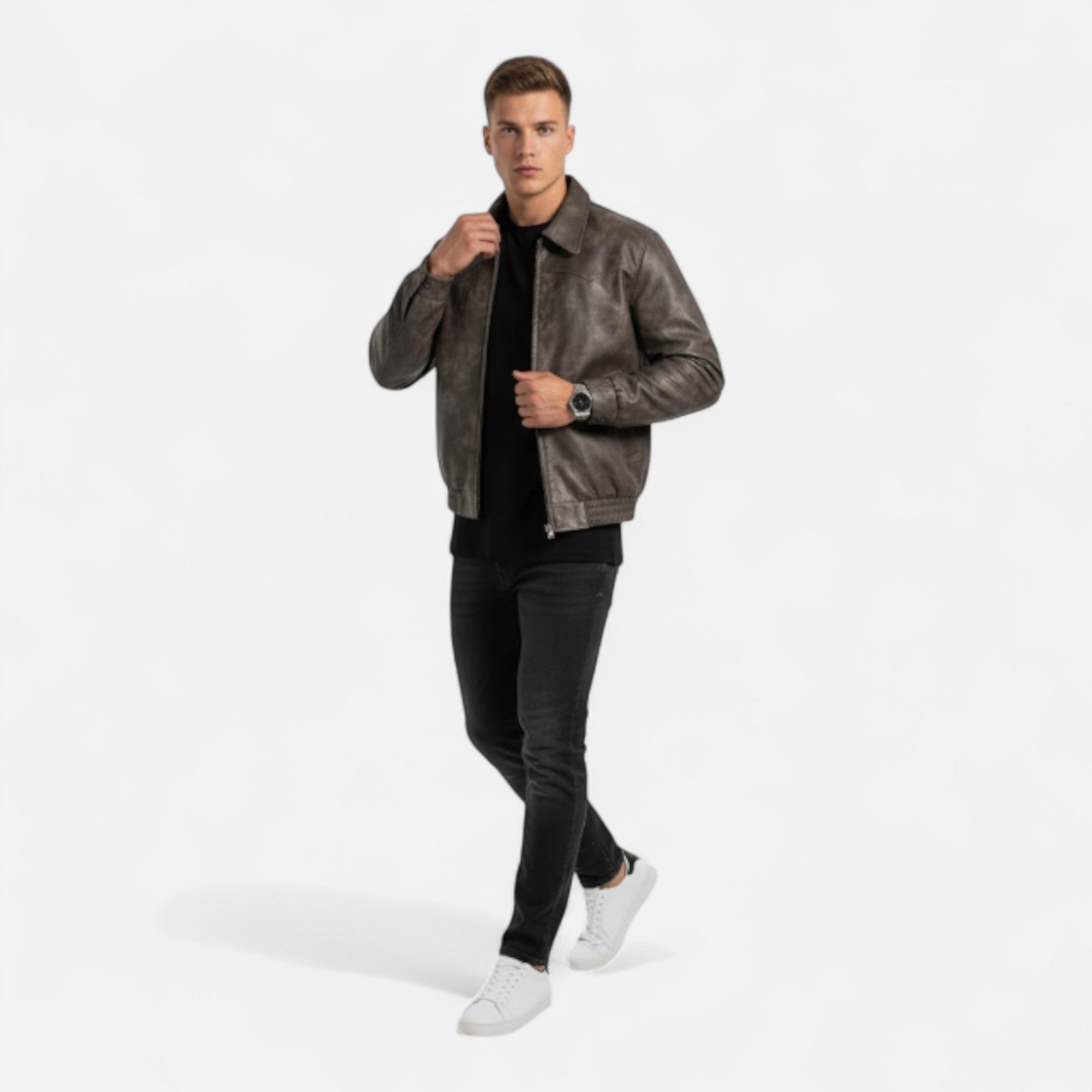 Montenza | Men’s Leather Jacket – Heritage Retro Design