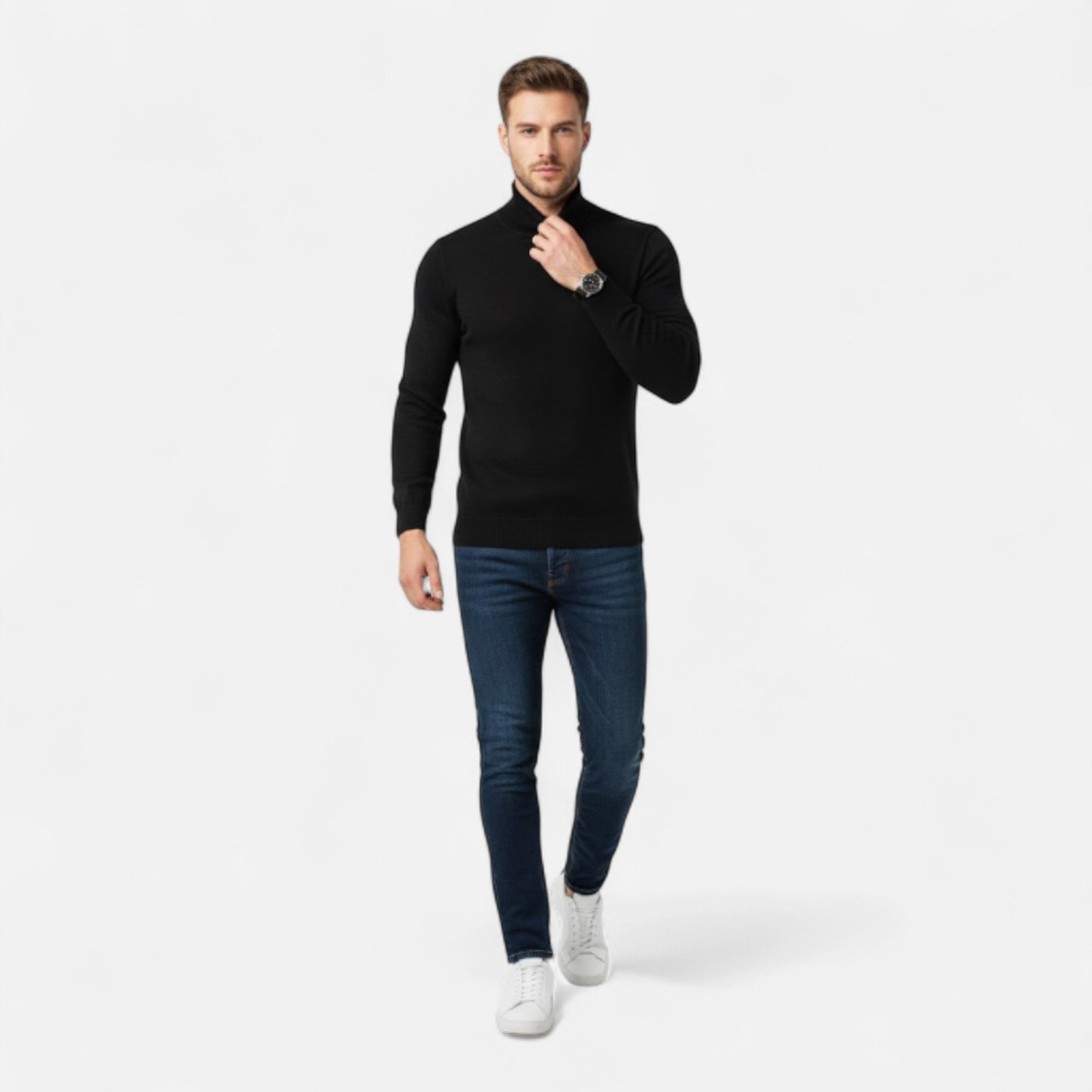Montenza | Men’s Cashmere Sweater – Heritage High Lapel