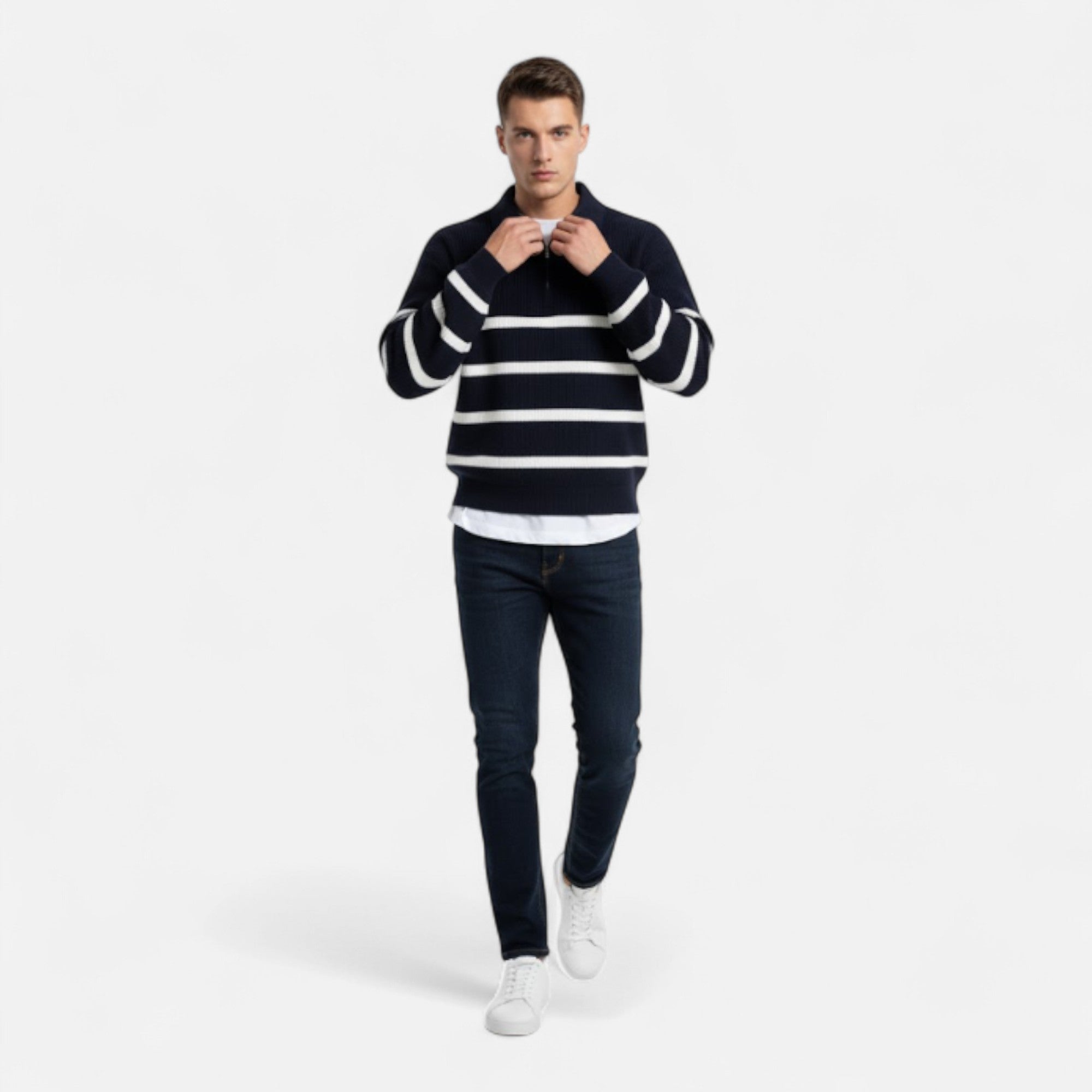 Montenza | Men’s Half-Zip Sweater – Heritage Polo Knit