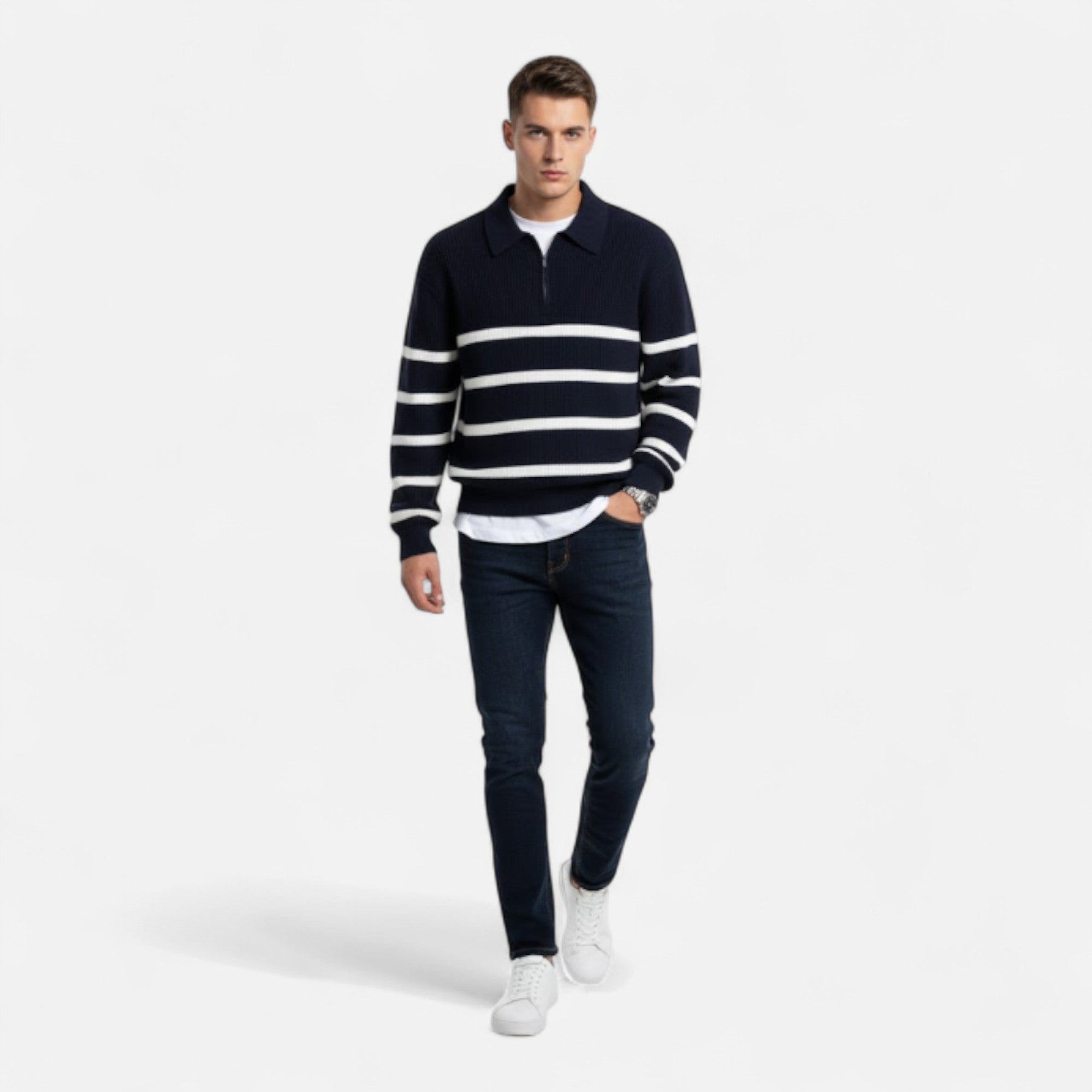Montenza | Men’s Half-Zip Sweater – Heritage Polo Knit