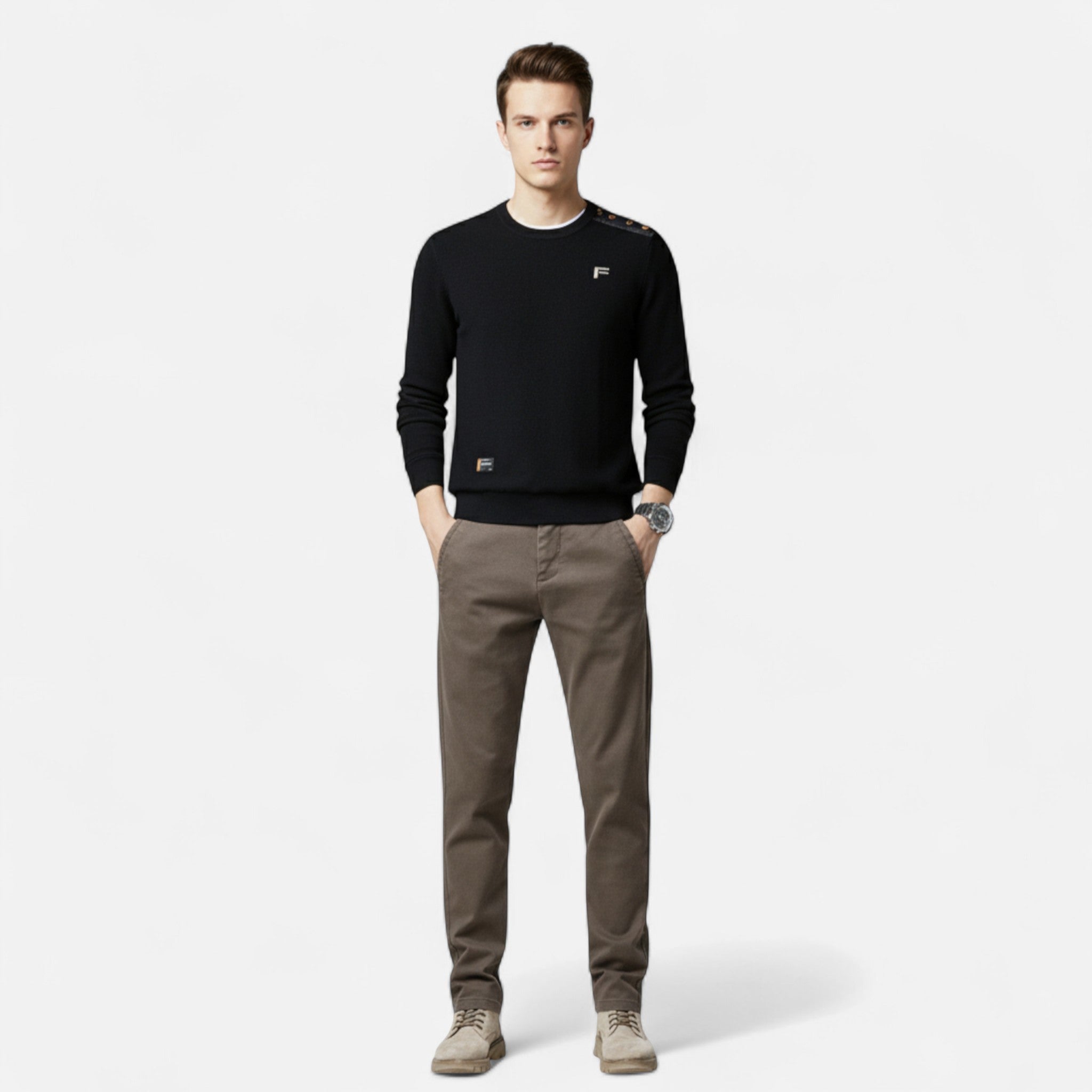 Montenza | Men’s Slim Fit Trousers – Milano Tailored Essence