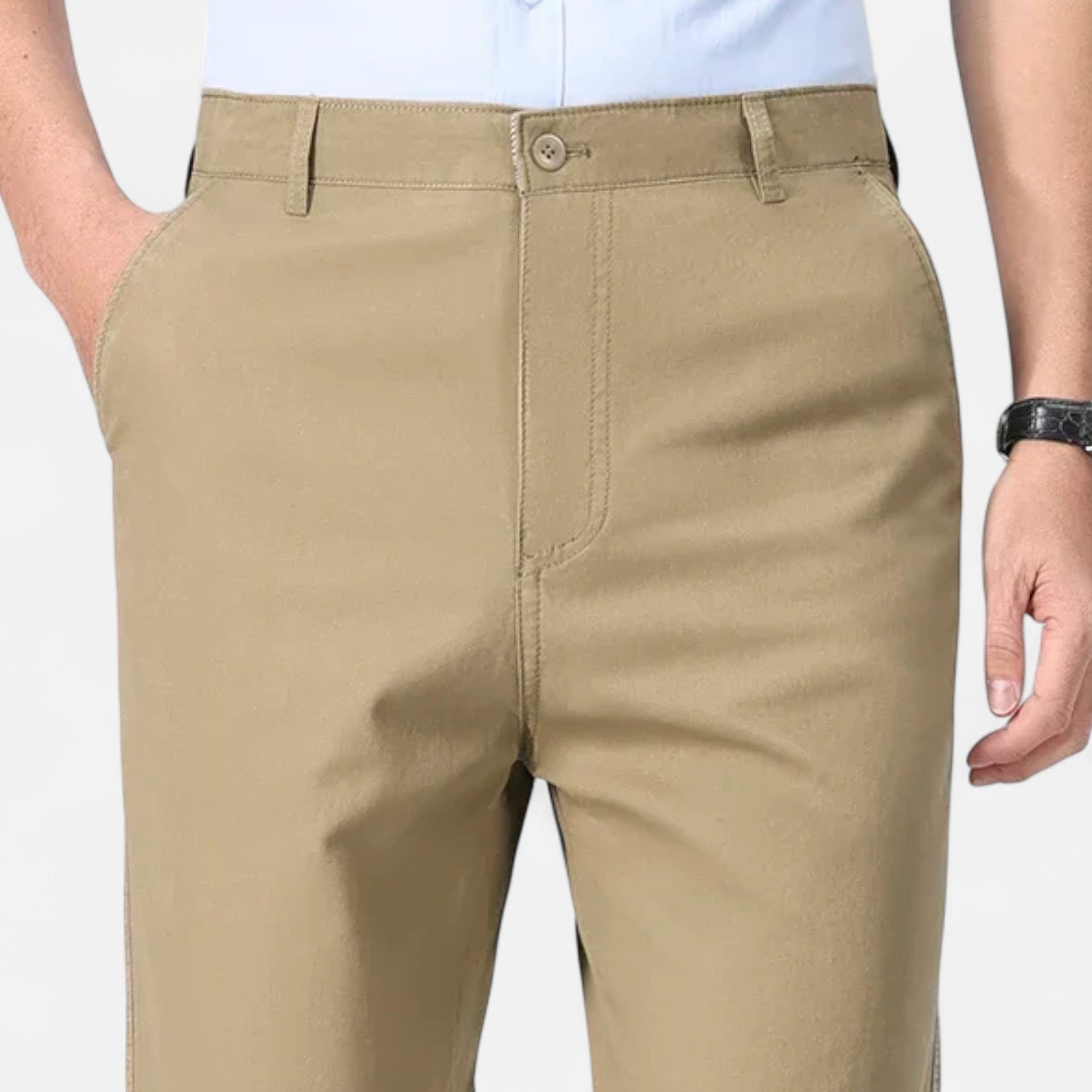 Montenza | Men’s Cotton Trousers – Effortless Tailored Ease