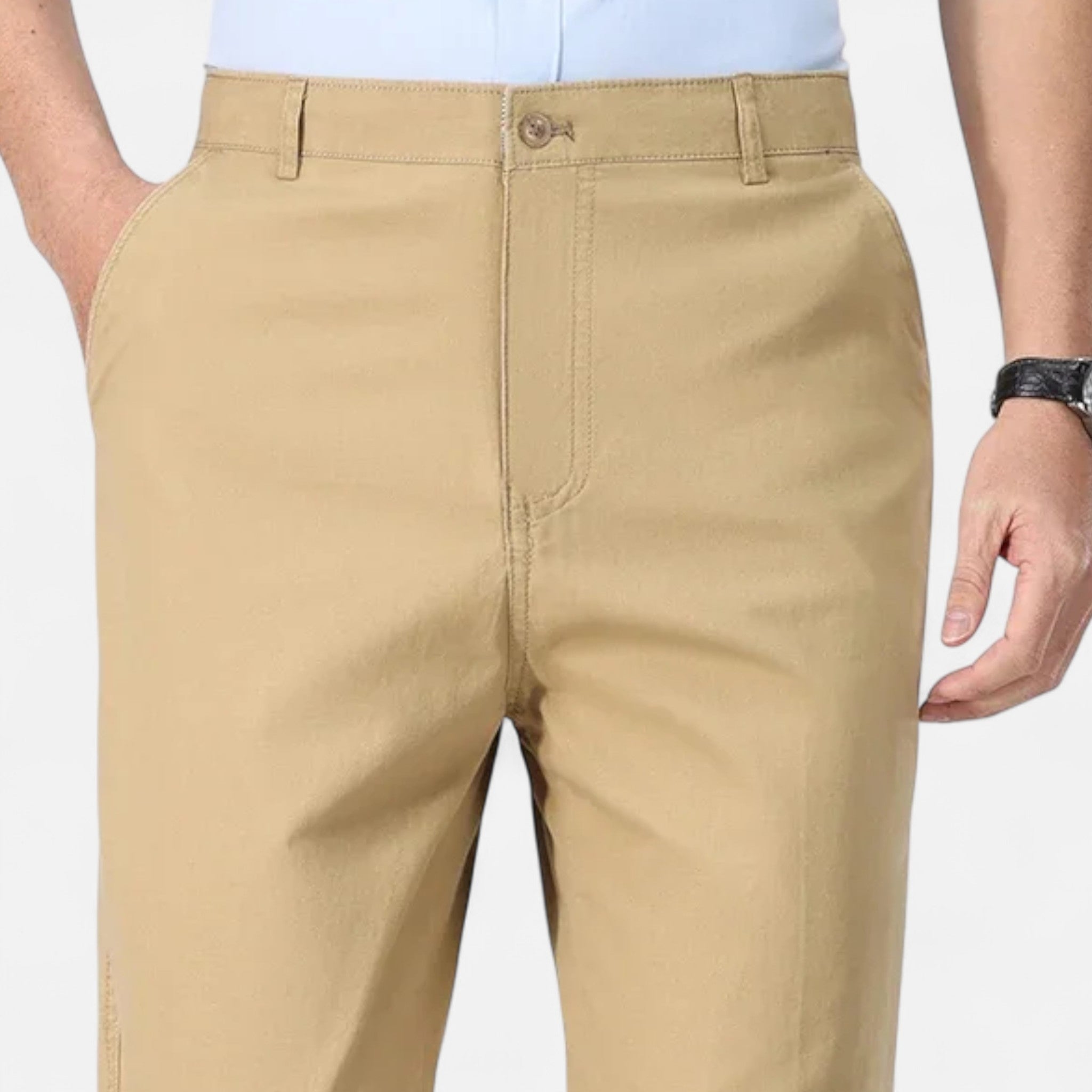 Montenza | Men’s Cotton Trousers – Effortless Tailored Ease