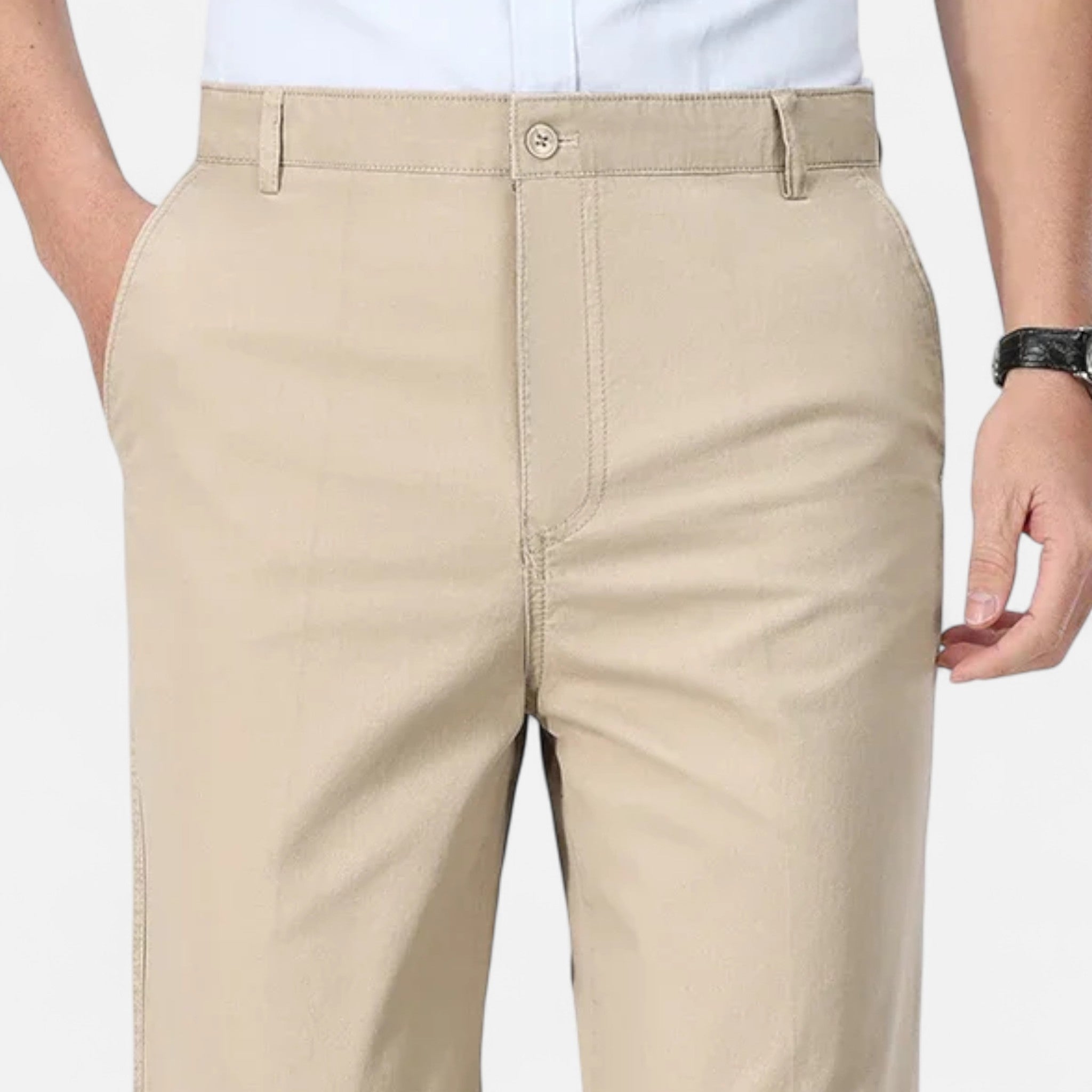 Montenza | Men’s Cotton Trousers – Effortless Tailored Ease