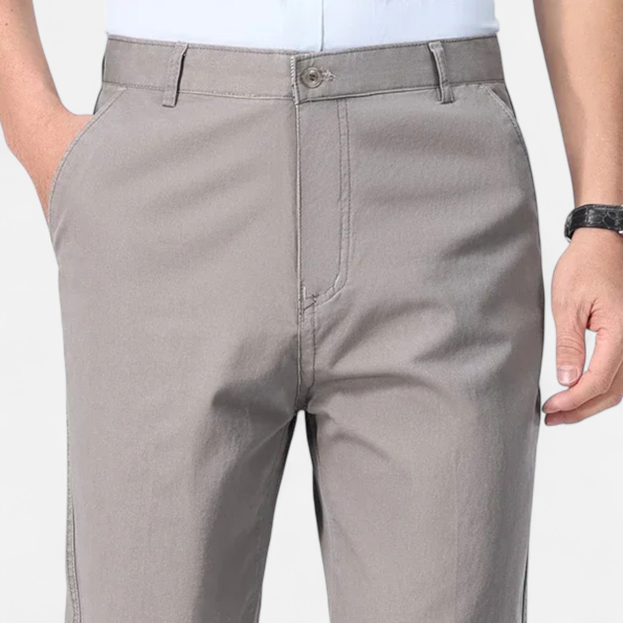 Montenza | Men’s Cotton Trousers – Effortless Tailored Ease