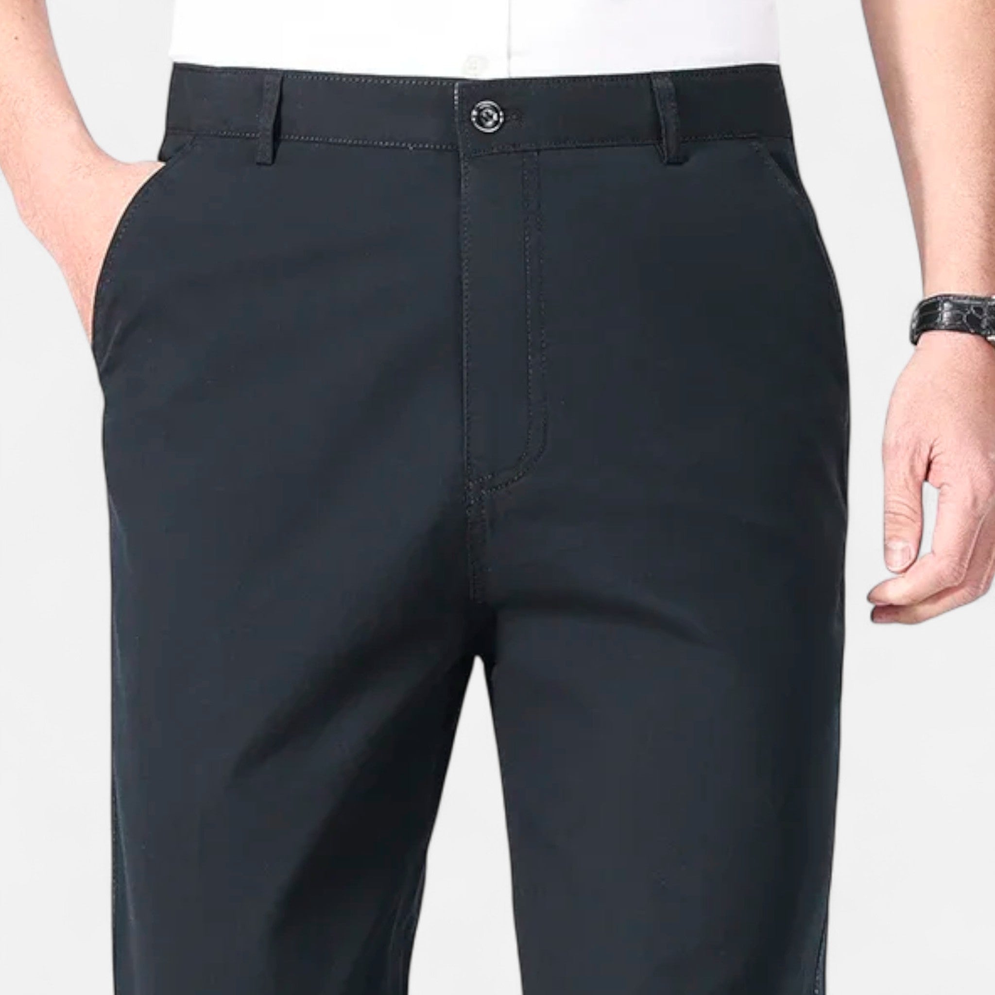 Montenza | Men’s Cotton Trousers – Effortless Tailored Ease