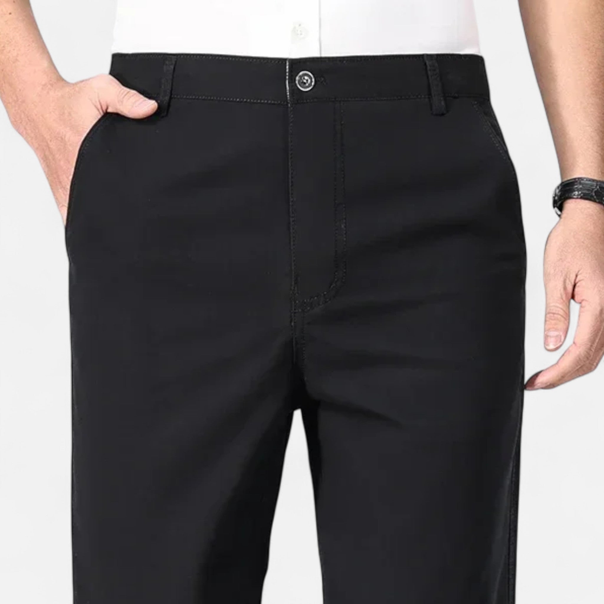 Montenza | Men’s Cotton Trousers – Effortless Tailored Ease