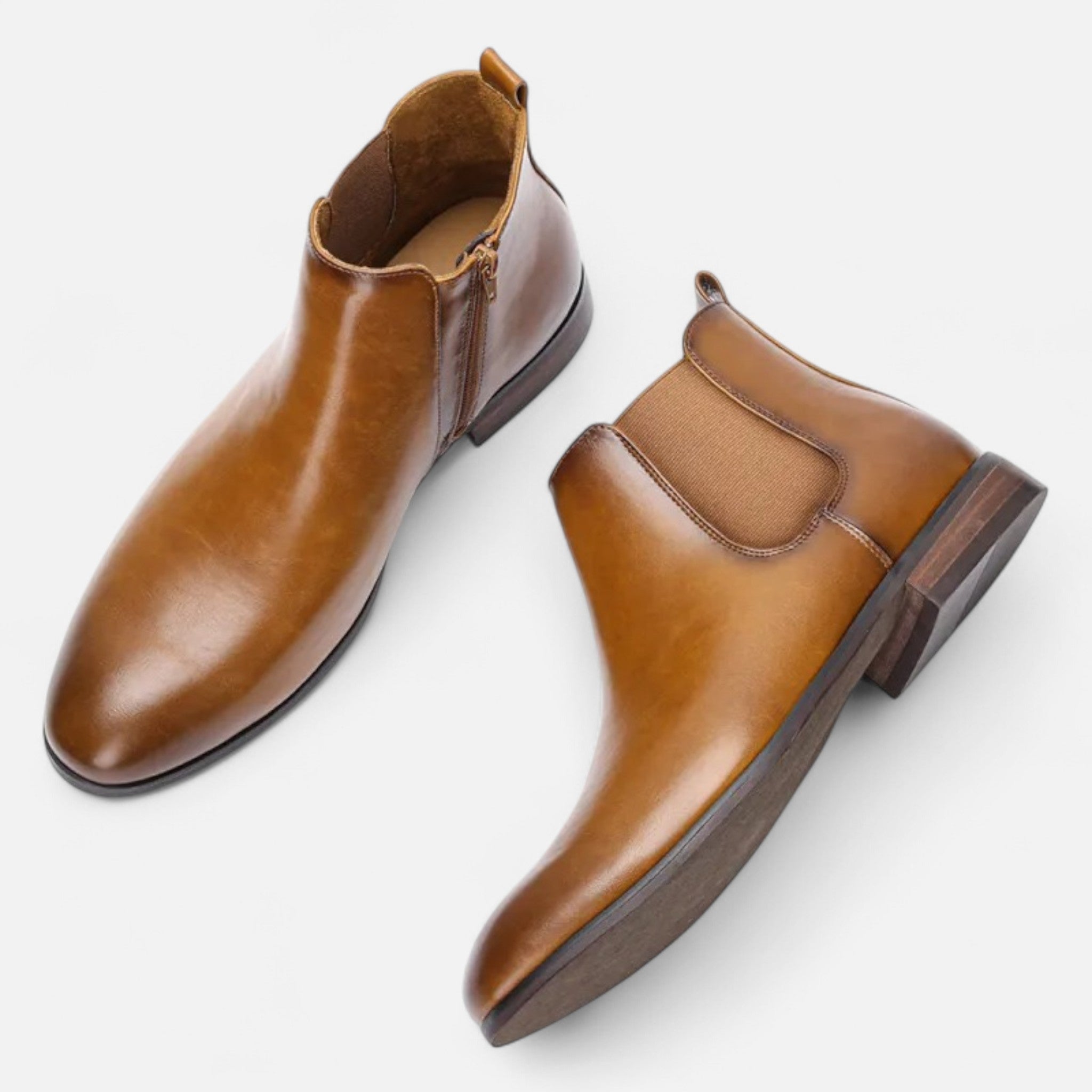 Montenza | Men’s Frosted Leather Chelsea Boots – Heritage Edition