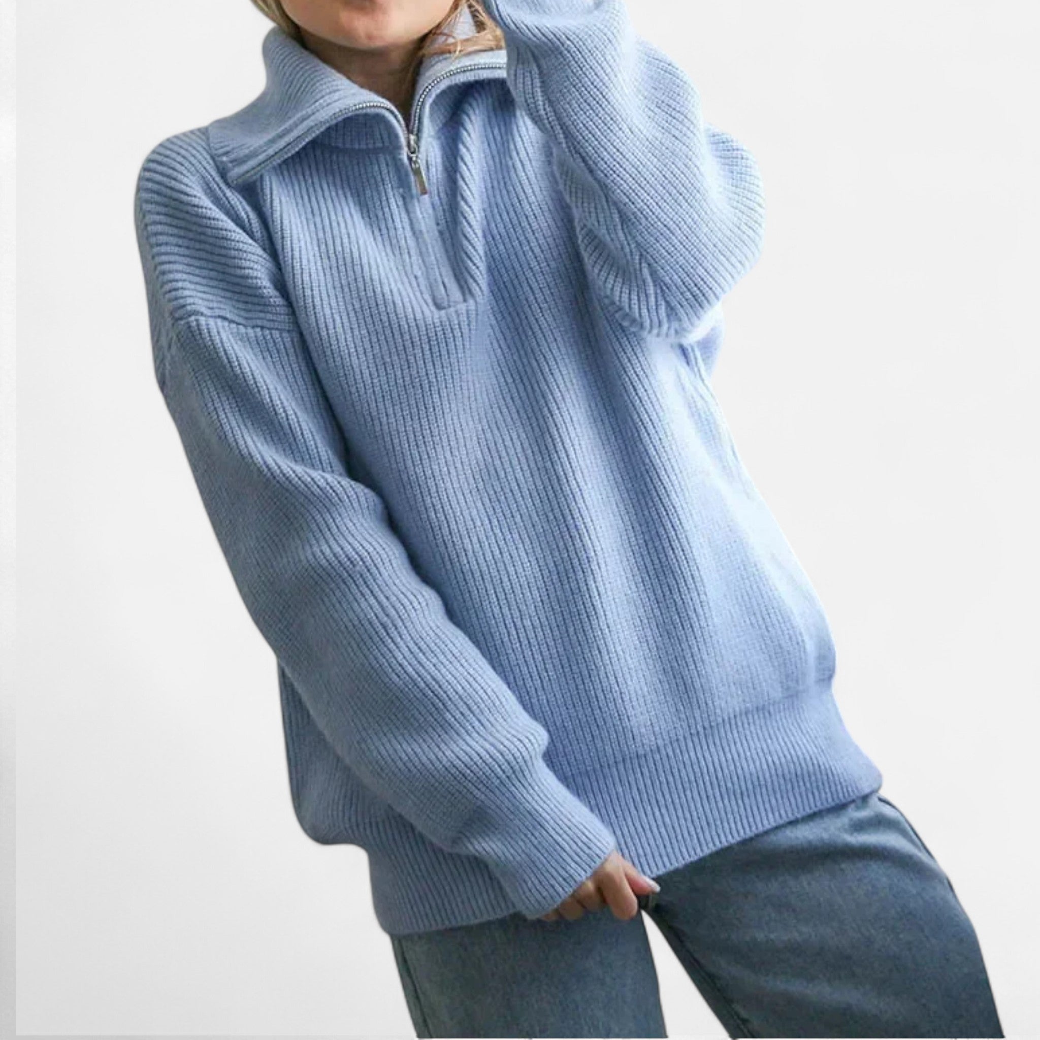 Montenza | Women’s Thick Knit Half-Zip – Effortless Comfort