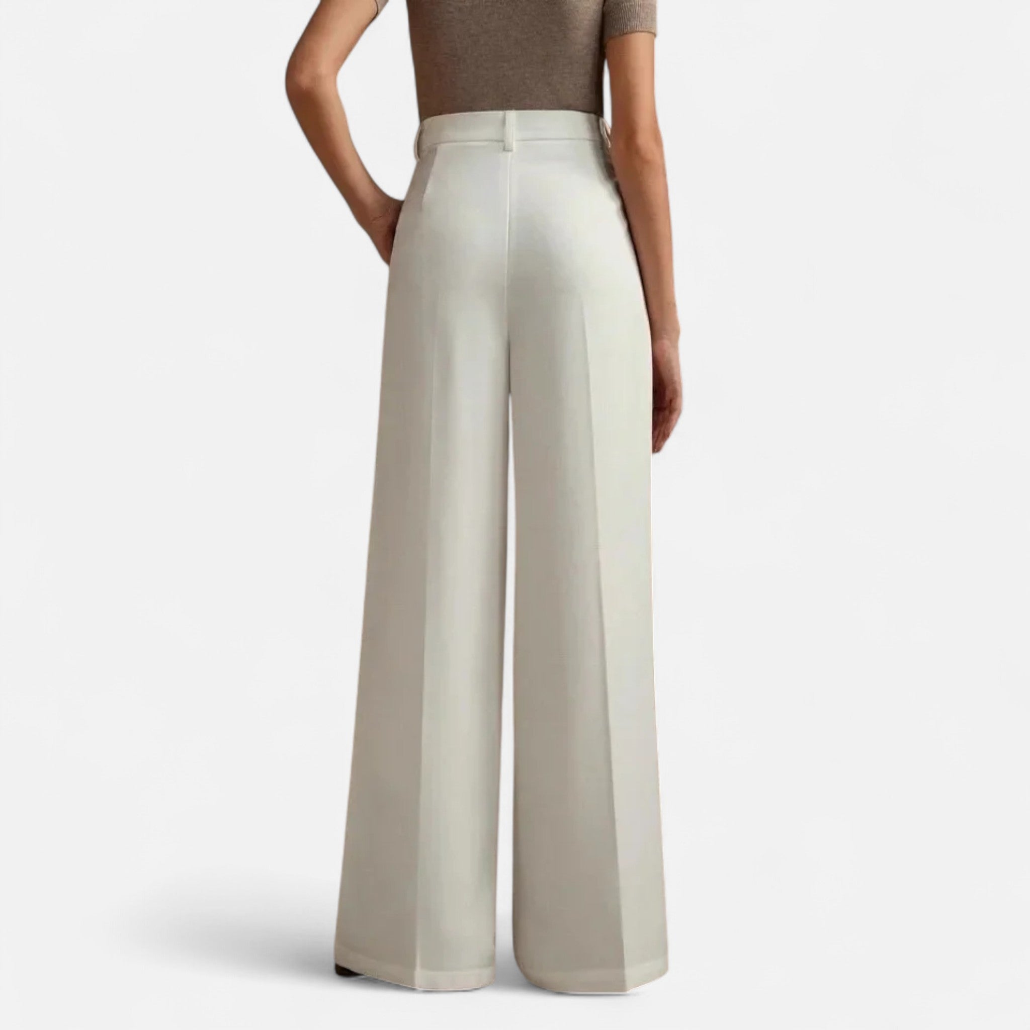 Montenza | Women’s High-Waist Wide Leg Trousers – Tailored Grace