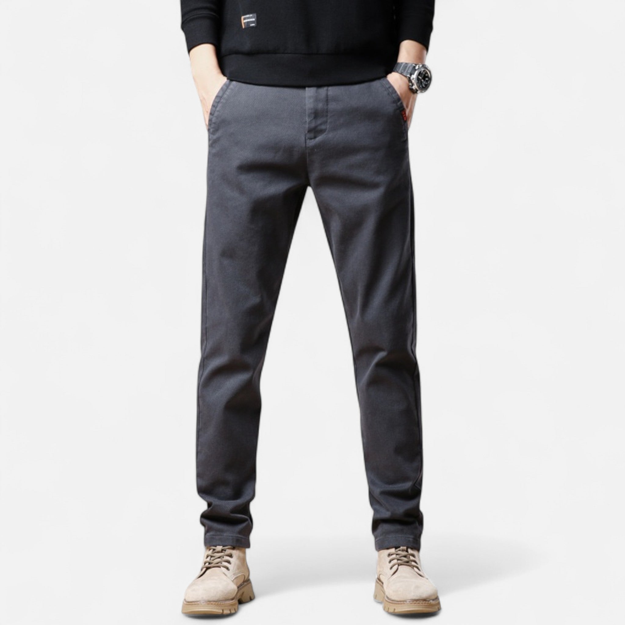 Montenza | Men’s Slim Fit Trousers – Milano Tailored Essence