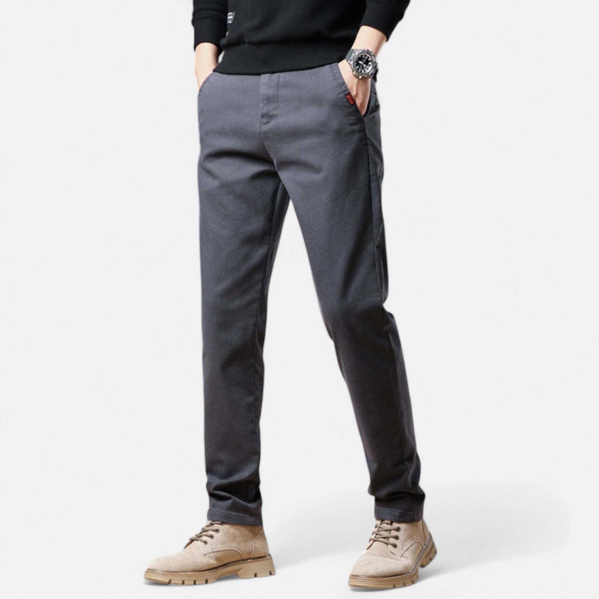 Montenza | Men’s Slim Fit Trousers – Milano Tailored Essence