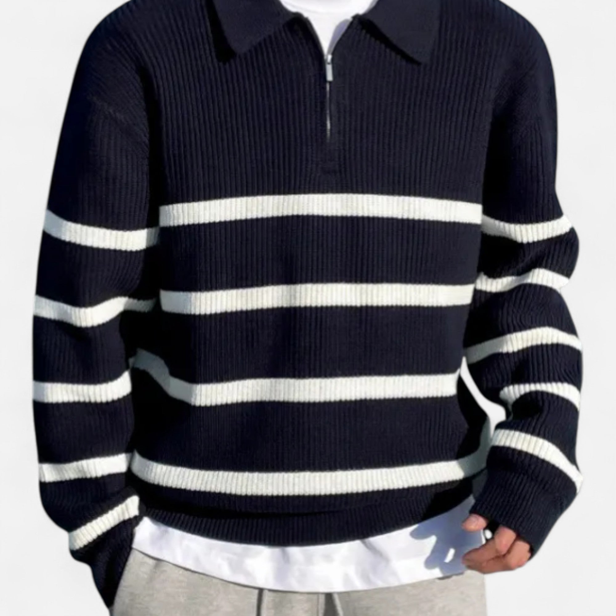 Montenza | Men’s Half-Zip Sweater – Heritage Polo Knit