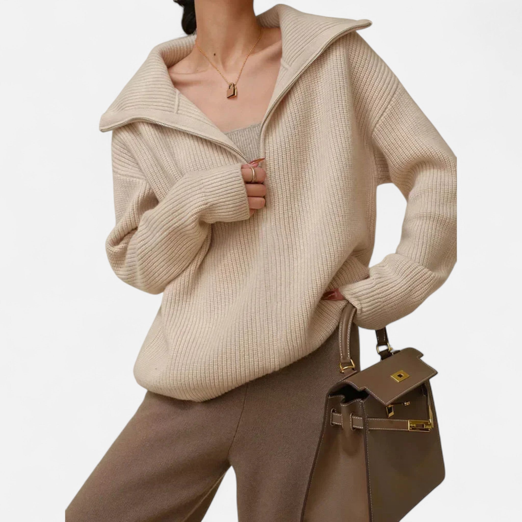 Montenza | Women’s Thick Knit Half-Zip