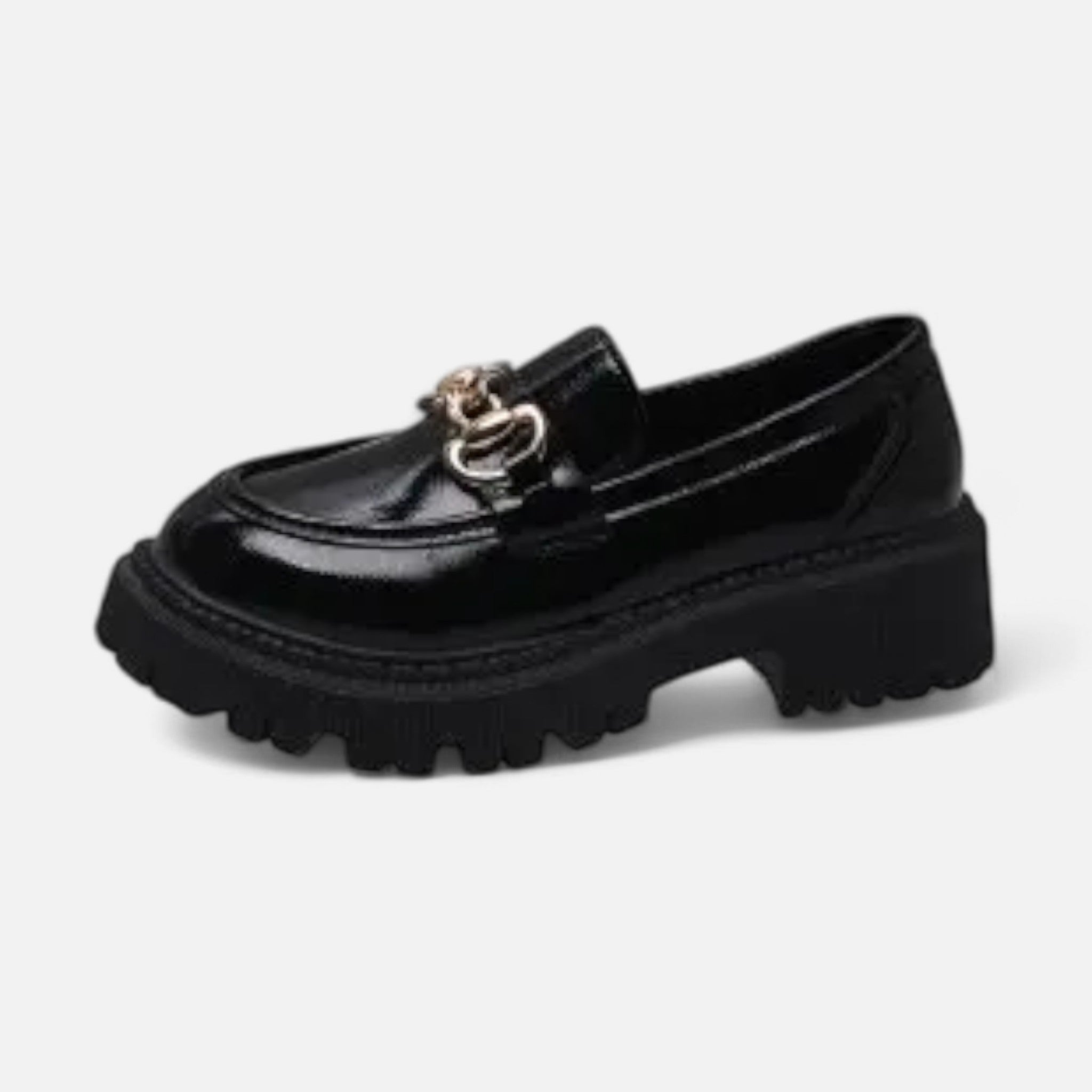 Montenza | Women’s Thick-Heel Loafers – Vintage Preppy Elegance