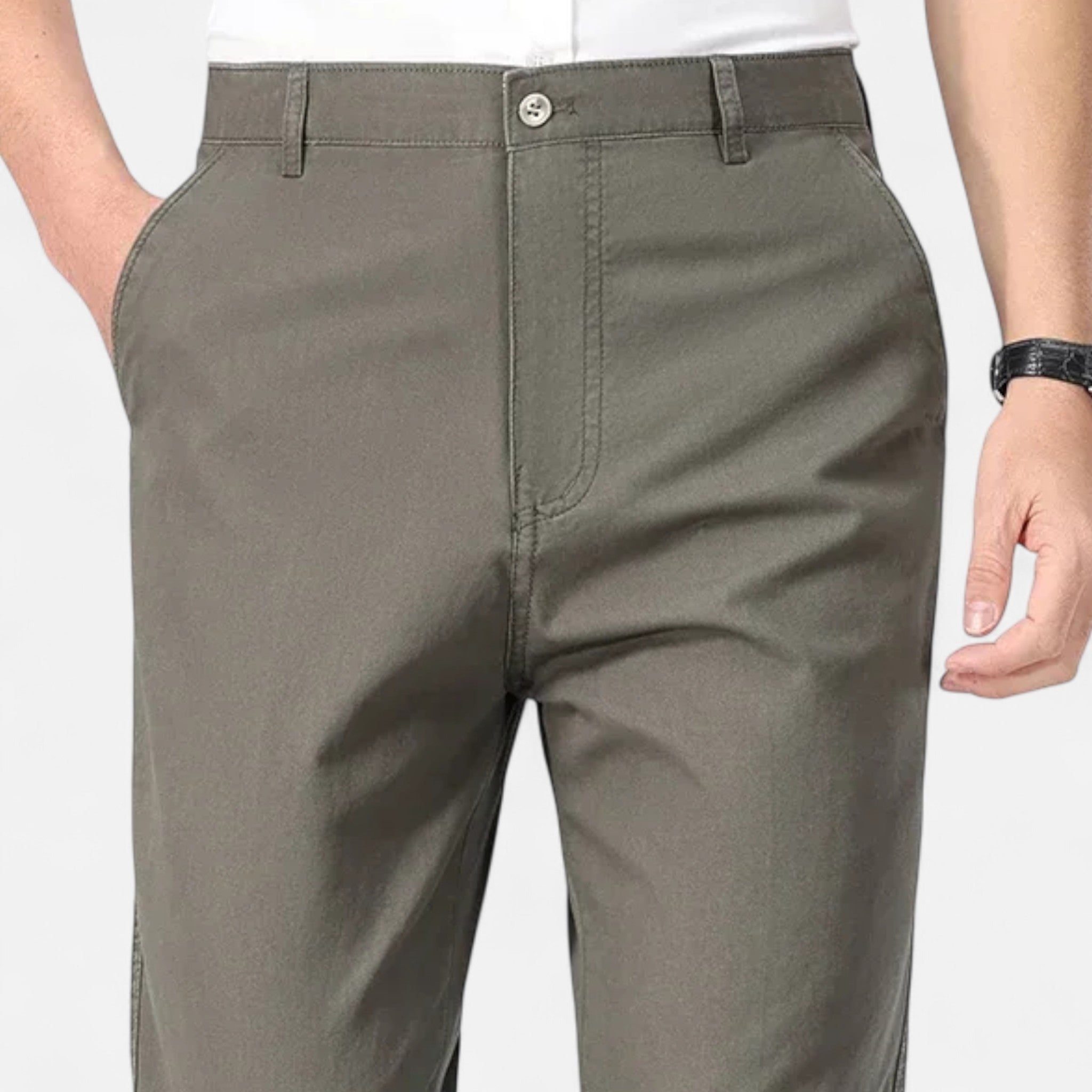 Montenza | Men’s Cotton Trousers – Effortless Tailored Ease