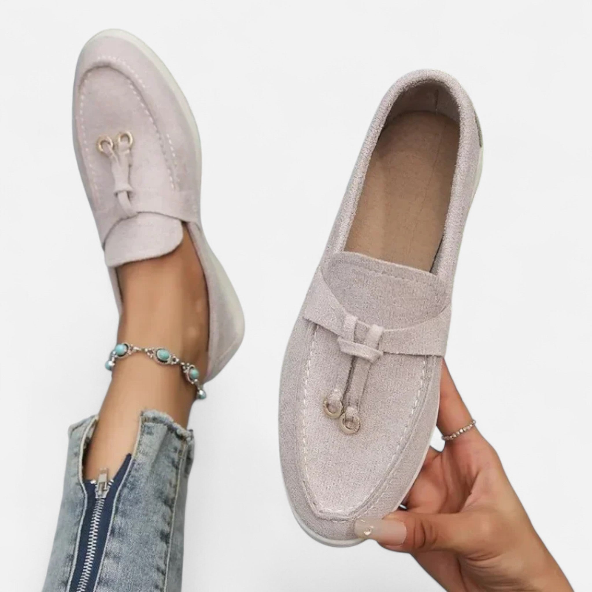 Montenza | Women’s Suede Loafers – Effortless Heritage Charm