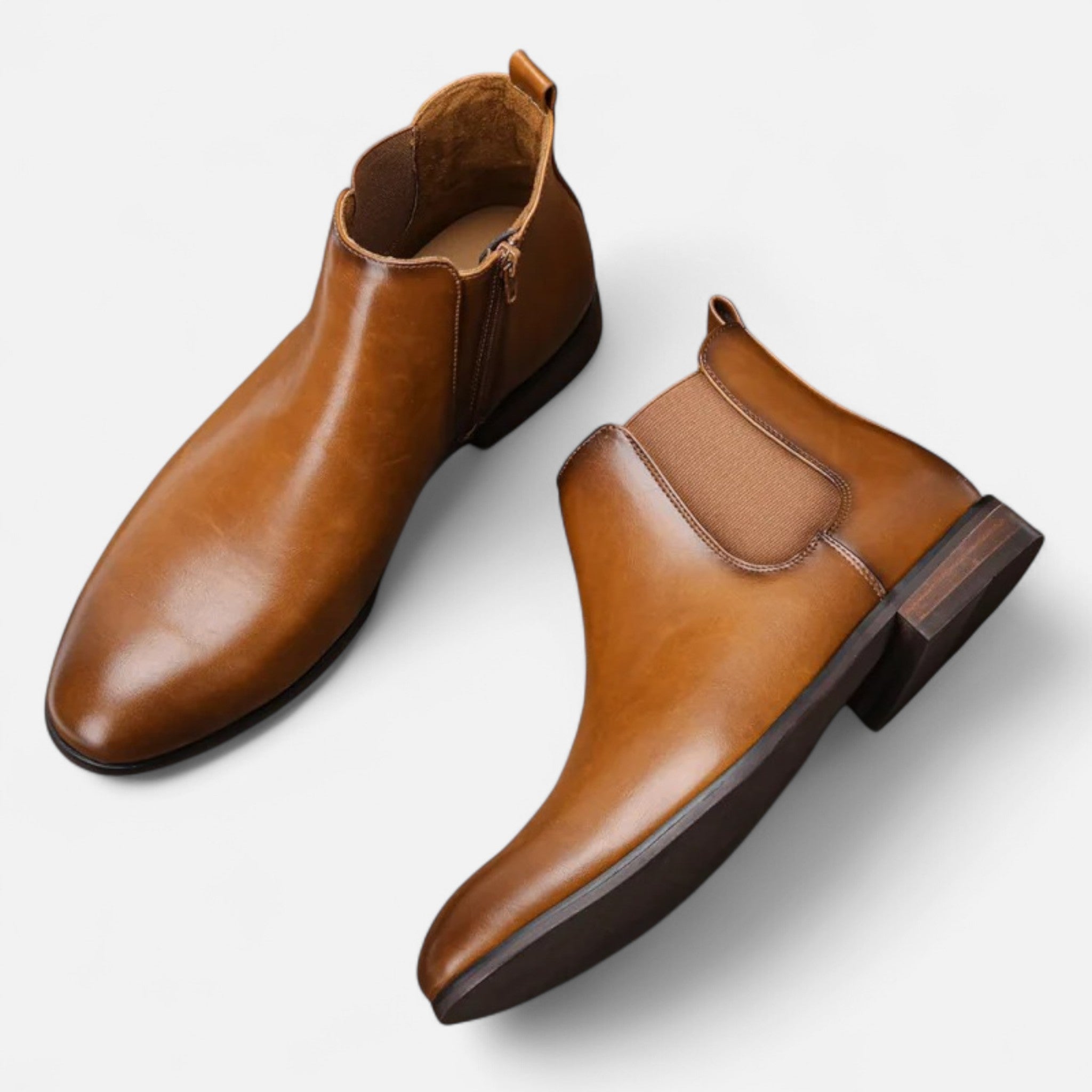 Montenza | Men’s Frosted Leather Chelsea Boots – Heritage Edition