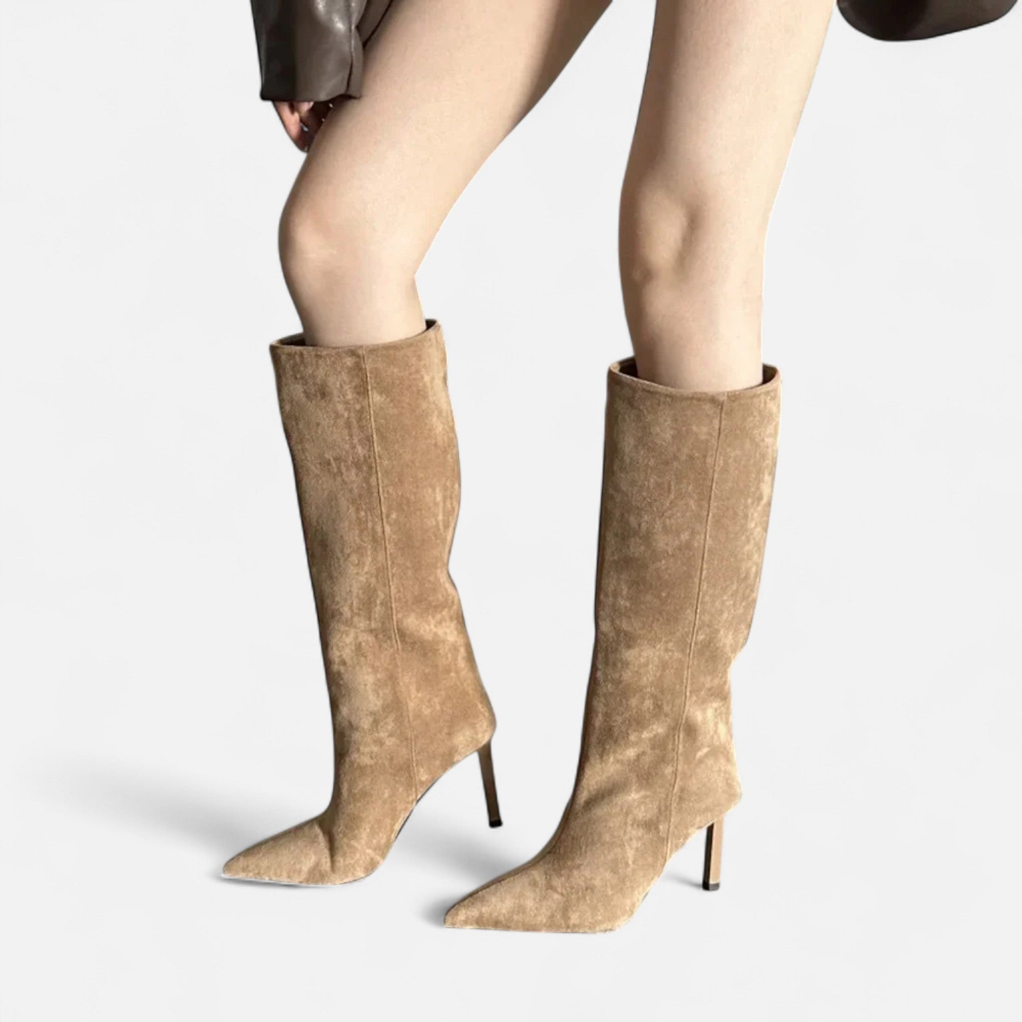 Montenza | Women’s Knee-High Suede Boots – Equestrian Elegance