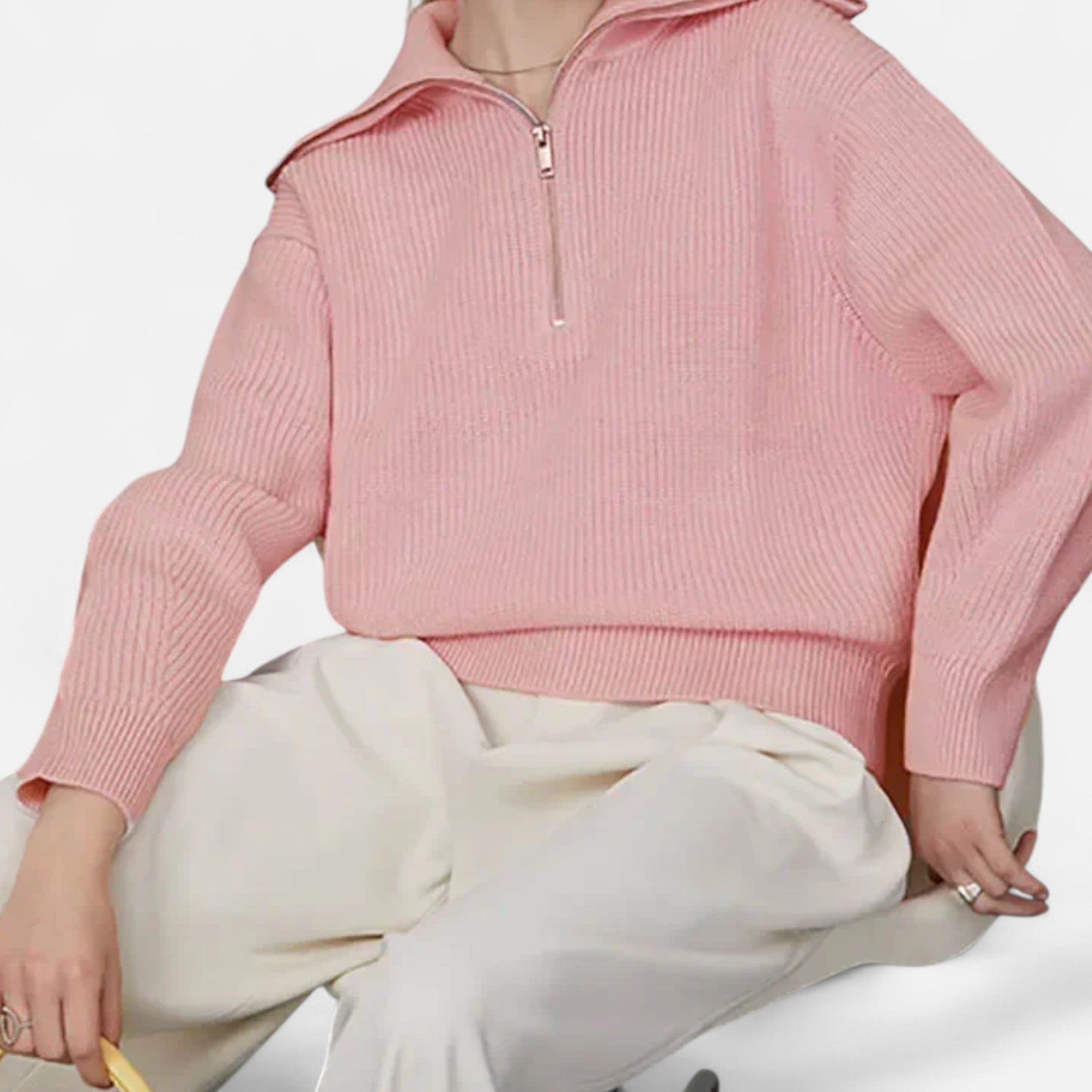 Montenza | Women’s Thick Knit Half-Zip – Effortless Comfort